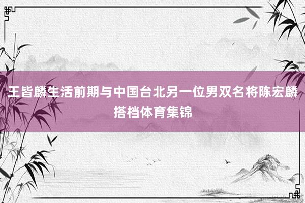 王皆麟生活前期与中国台北另一位男双名将陈宏麟搭档体育集锦