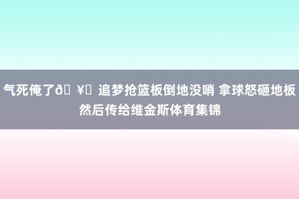 气死俺了🥊追梦抢篮板倒地没哨 拿球怒砸地板然后传给维金斯体育集锦